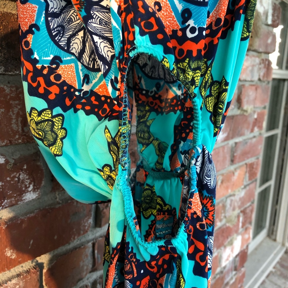 Itro strapless printed maxi dress size small - Picture 3 of 8